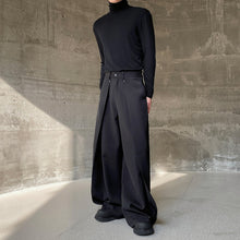 Load image into Gallery viewer, Pleated Loose Straight Wide-leg Trousers
