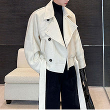 Load image into Gallery viewer, Thickened Short Stand Collar Woolen Coat
