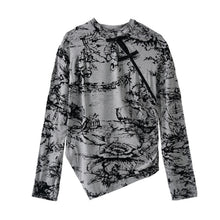 Load image into Gallery viewer, Retro Irregular Slim Long Sleeve Button Bottoming Shirt
