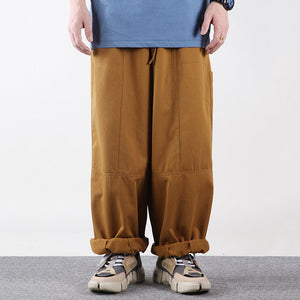 Retro Cargo Loose Wide-leg Pants