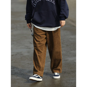 Retro Corduroy Straight-leg Casual Pants