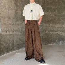 Load image into Gallery viewer, Jacquard Three-dimensional Straight Trousers
