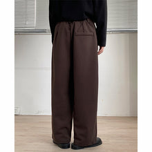 Load image into Gallery viewer, Thickened Twill Semi-elastic Wide-leg Loose Trousers
