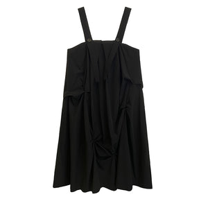 Mid-length Suspender A-line Skirt