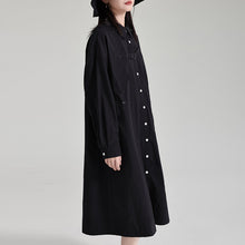 Load image into Gallery viewer, Single Breasted Shirt Collar Dress
