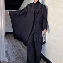 Load image into Gallery viewer, Asymmetric Patchwork Cape Blazer
