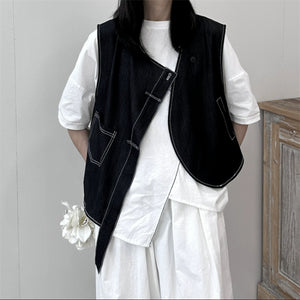 Irregular Loose Thin Vest