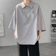 Load image into Gallery viewer, Loose Polo Neck T-shirt
