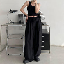 Load image into Gallery viewer, High Waist Drawstring Wide Leg Trousers
