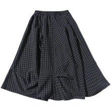 Load image into Gallery viewer, Pleated Irregular Plaid Skirt
