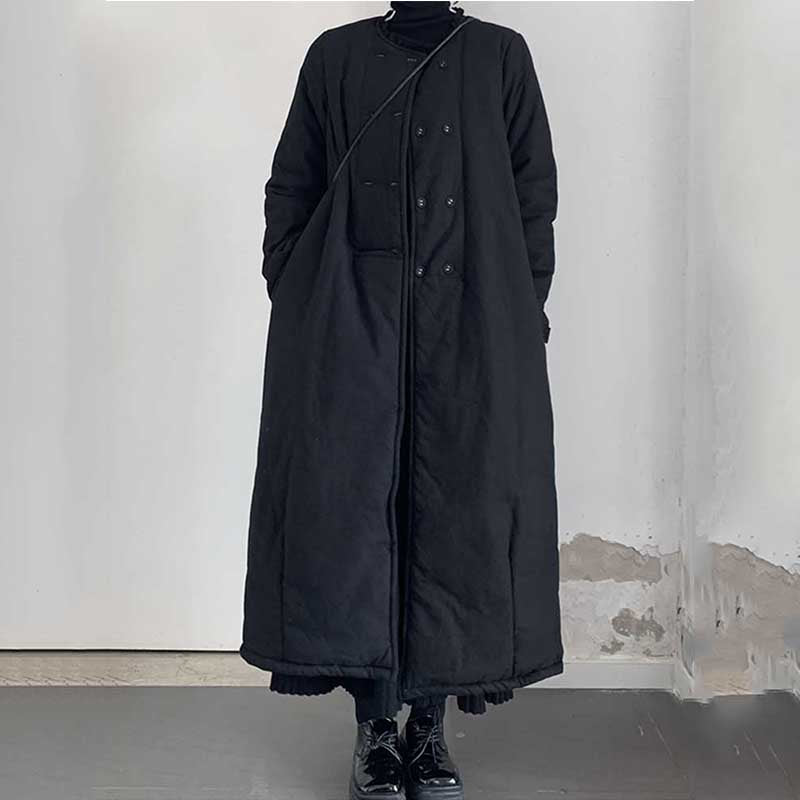 Loose Long Sleeve Black Coat