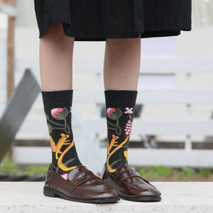 Casual Jacquard Graffiti Socks