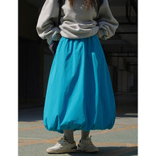 Load image into Gallery viewer, Solid Color Loose Warm Long Skirt
