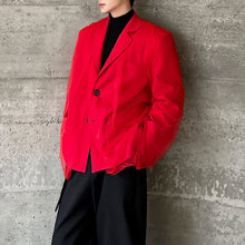 Load image into Gallery viewer, Double-layer Mesh Stitching Suit Jacket
