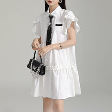 Load image into Gallery viewer, Ruffled Short Sleeve Dress
