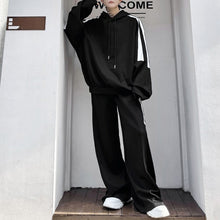 Load image into Gallery viewer, Geometric Print Hooded Long Sleeve Sweater Casual Sports Pants Two-Piece Set
