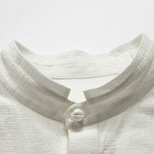 Load image into Gallery viewer, Vintage Stand Collar Cotton and Linen Shirt
