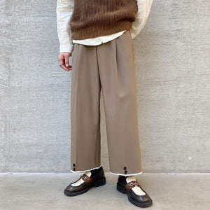 Straight-leg Loose Suit Pants