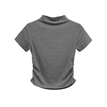 Load image into Gallery viewer, Half Turtleneck Slim Fit Solid Color T-shirt
