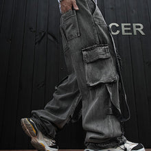 Load image into Gallery viewer, Ripped Outdoor Hip-hop Denim Trousers
