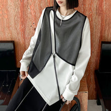 Load image into Gallery viewer, Round Neck Irregular Mesh Shirt
