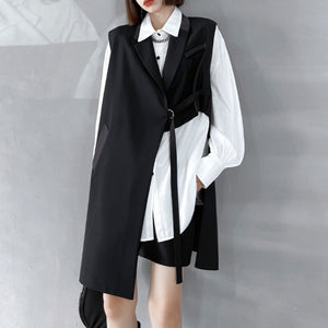 Irregular Long Loose Vest