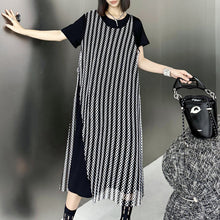 Load image into Gallery viewer, Mesh Panel Slit Dress
