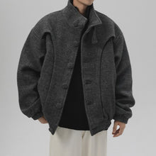 Load image into Gallery viewer, Retro Stand Collar Thickened Short Coat
