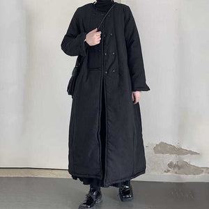 Loose Long Sleeve Black Coat