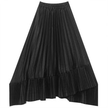 Load image into Gallery viewer, High Waist Casual Pleated Irregular Skirt
