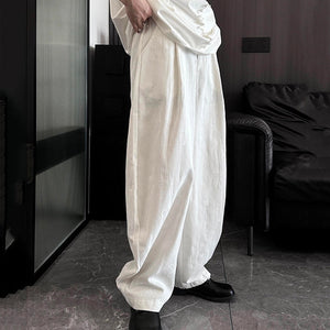 Loose Floor-length Straight Pants