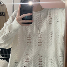 Load image into Gallery viewer, Hollow Pullover Loose Sweater
