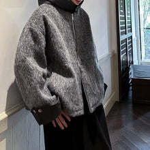 Load image into Gallery viewer, Loose-fitting Detachable Hooded Short Woolen Coat
