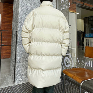 Winter Stand Collar Scarf Warm Cotton Coat