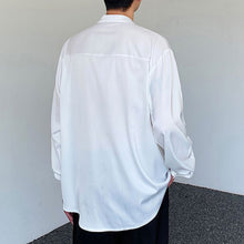 Load image into Gallery viewer, Retro Buttoned Stand Collar Casual Shirt
