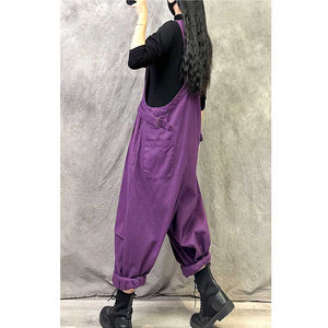 Casual Retro Loose Overalls