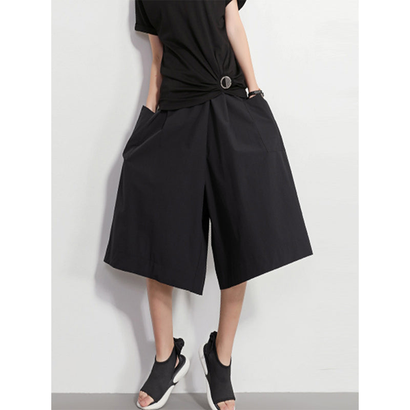 Large Pocket Wide-leg Pants