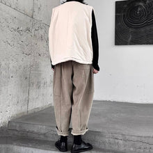 Load image into Gallery viewer, Thickened Corduroy Nine-point Wide-leg Pants
