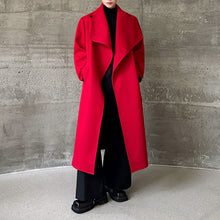 Load image into Gallery viewer, Lapel Wool Loose-fitting Trench Coat
