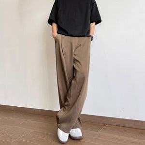 Straight Casual Suit Pants