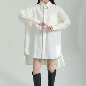 Medium Length Irregular Loose Shirt