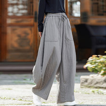 Load image into Gallery viewer, Plush And Thickened Casual Loose Straight Harem Pants
