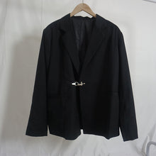 Load image into Gallery viewer, Dark Metal Button Loose Casual Shoulder Pads Blazer
