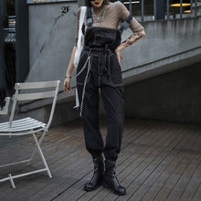 Load image into Gallery viewer, Technical Black Topstitch Jumpsuit
