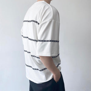 Webbing Crew Neck Short Sleeve T-Shirt