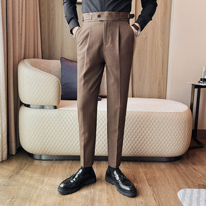 Naples Slim High Waist Suit Pants