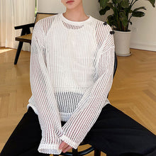 Load image into Gallery viewer, Mesh Cutout Off-shoulder Shirt
