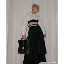 Load image into Gallery viewer, Loose Wide Leg Big Flare Cropped Hakama
