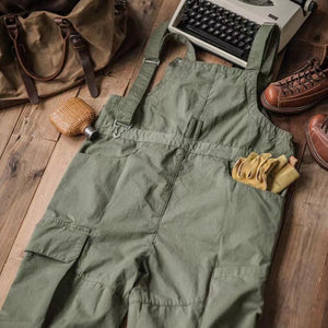 Multi-pocket Cargo Overalls