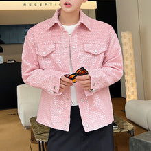 Load image into Gallery viewer, Casual Pink Sequined Short Jacket
